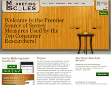 Tablet Screenshot of marketingscales.com